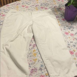 JM Collection white capris, size 14W.  Great condition.